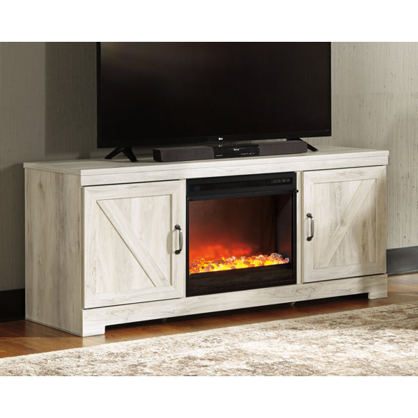 Gracie Oaks Jamilynn TV Stand for TVs up to 70" with Fireplace Included